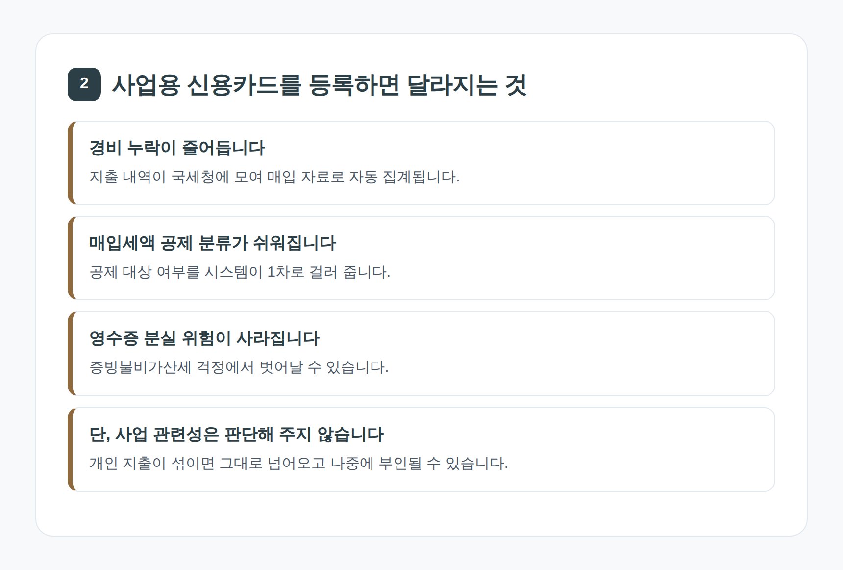 사업용 신용카드 홈택스 등록으로 달라지는 점 4가지